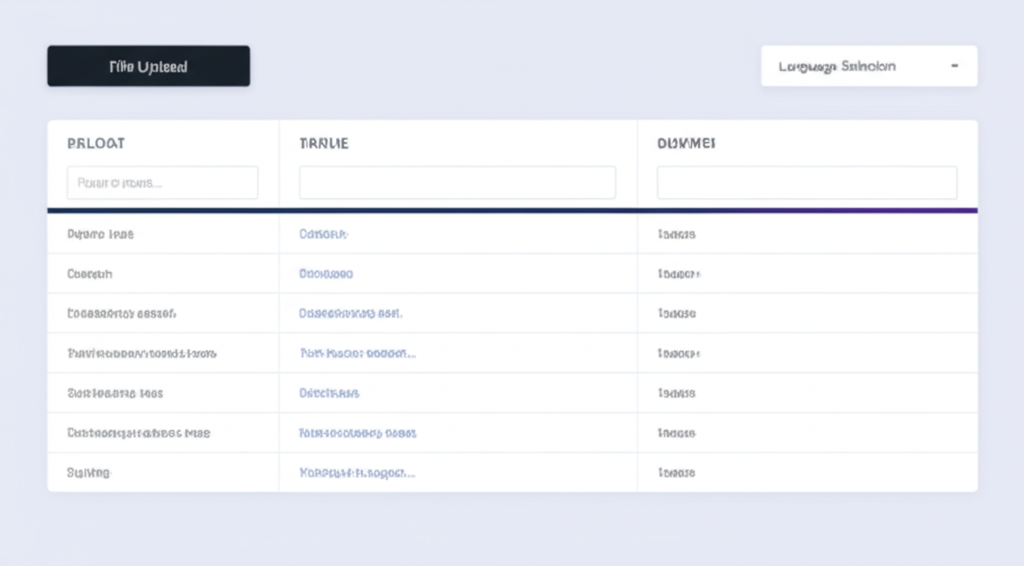 Ad Localization Tool Dashboard Mockup